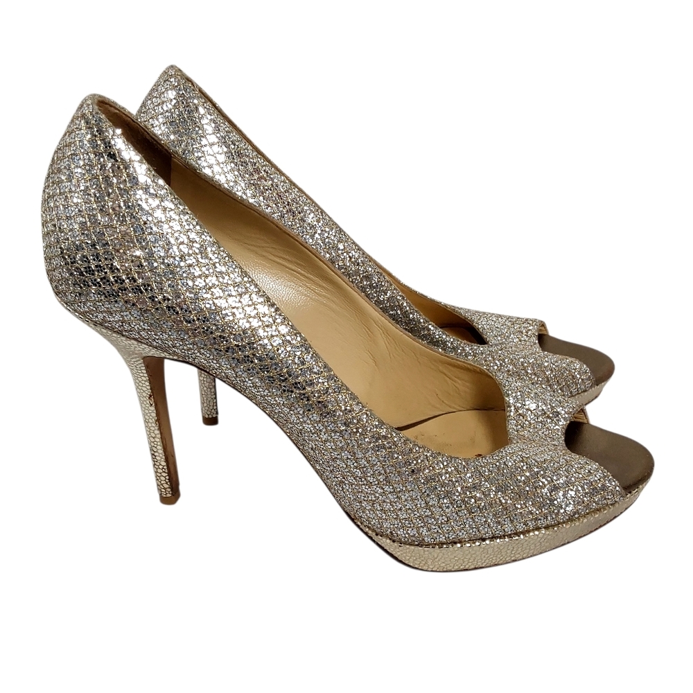 Jimmy Choo Luna Peep Toe Pump